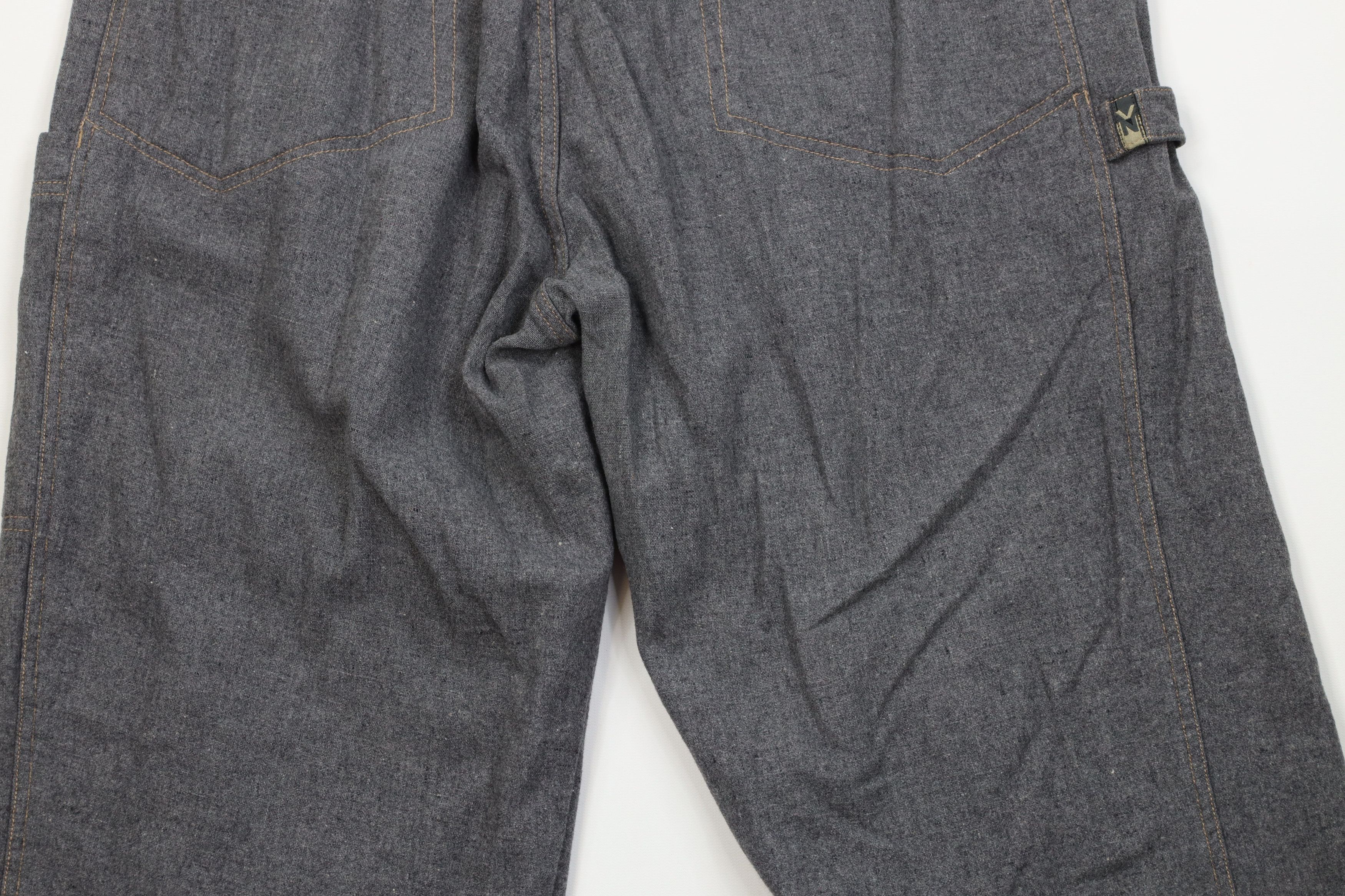 Vintage Vintage 90s Streetwear Gabardine Baggy Wide Leg Pants Gray Size US 38 / EU 54 - 12 Thumbnail