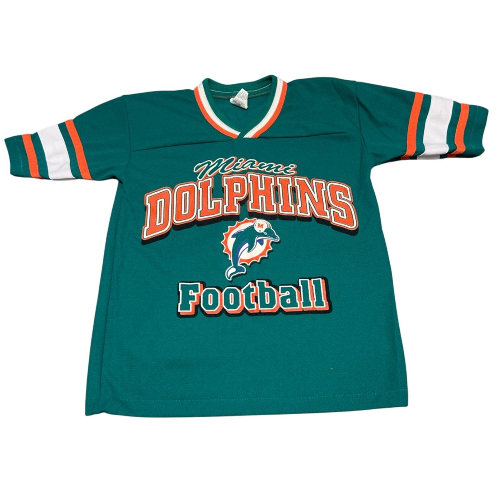 NFL Vintage Miami Dolphins Jersey Boy’s 10-12 90s MADE IN USA Size US S / EU 44-46 / 1 - 1 Thumbnail