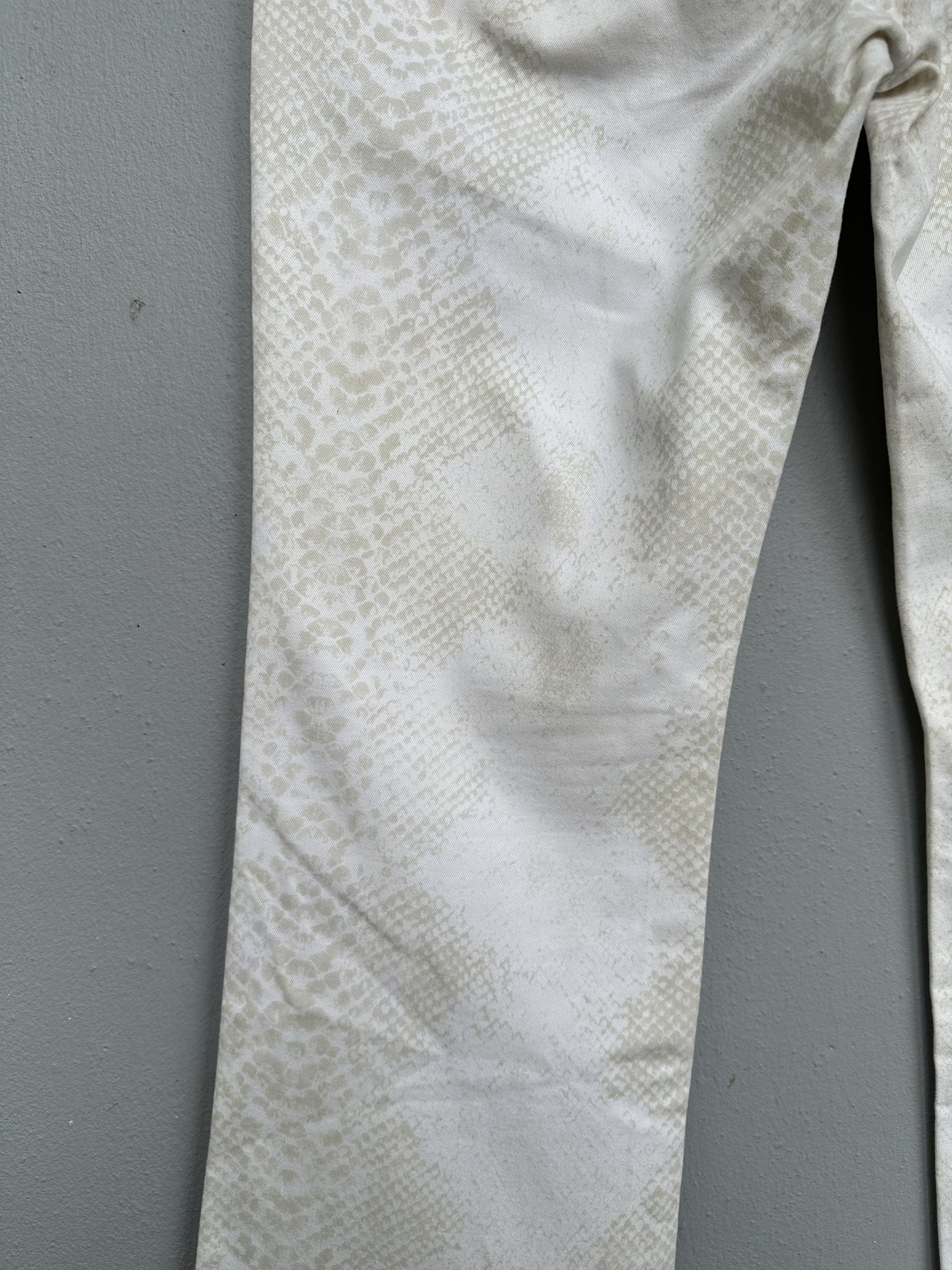 Hysteric Glamour Japanese Brand Schlussel White Scale Flare Denim Pant Size US 32 / EU 48 - 15 Thumbnail