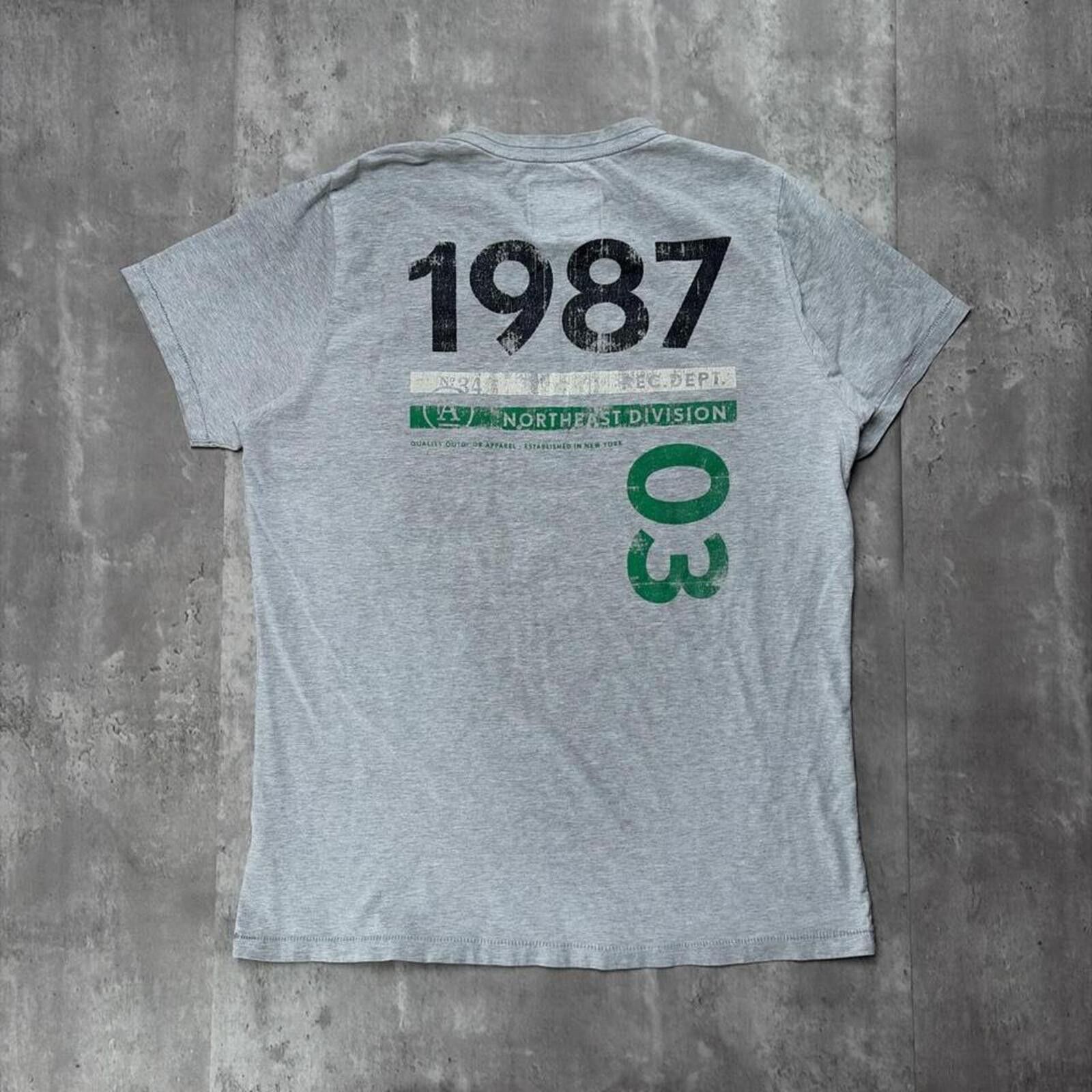 Aeropostale Y2K Grey Aeropostale Grunge Skater Faded Surf T-Shirt Size US XL / EU 56 / 4 - 7 Thumbnail