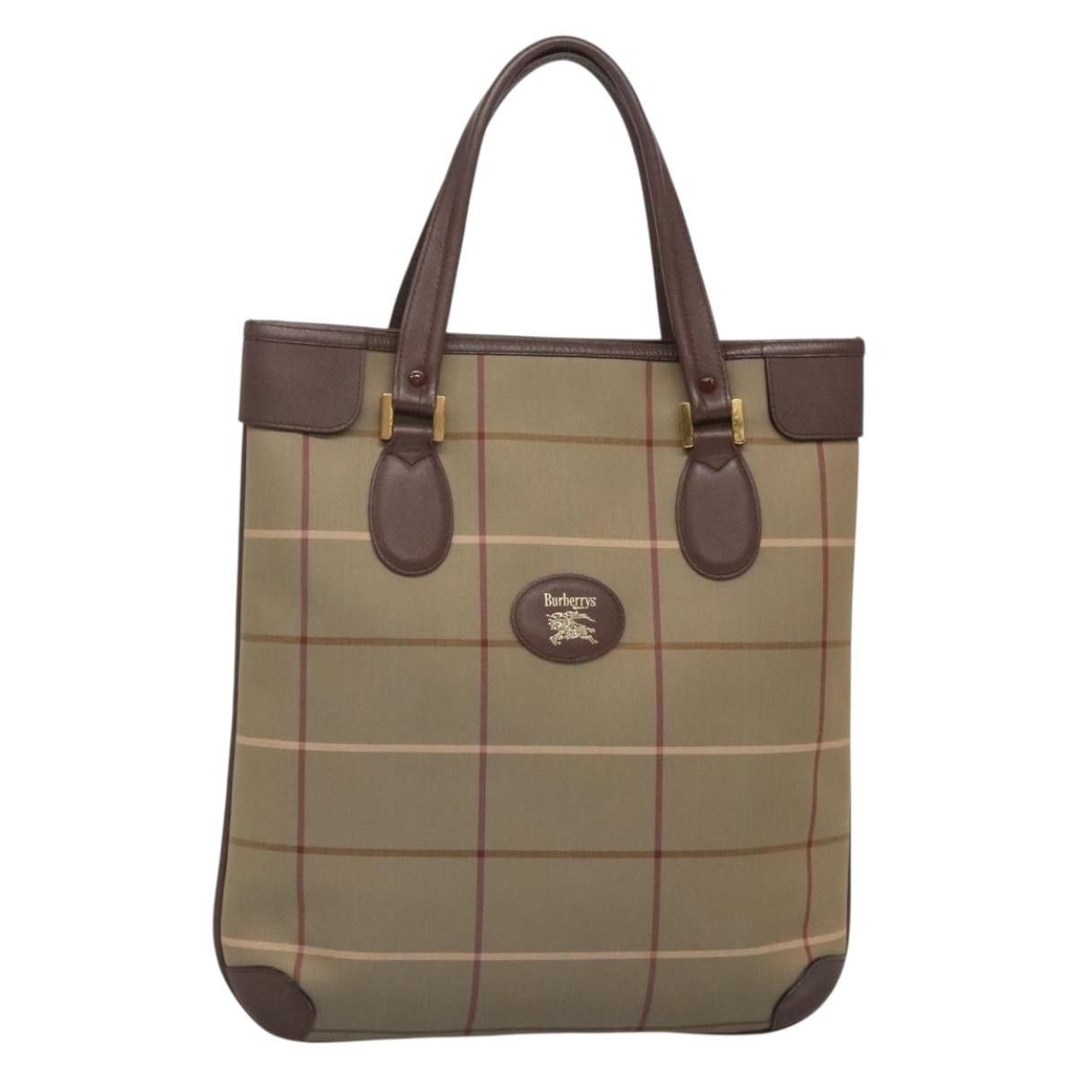 Burberry Burberry Nova Check Tote Canvas and Leather Size ONE SIZE - 1 Thumbnail