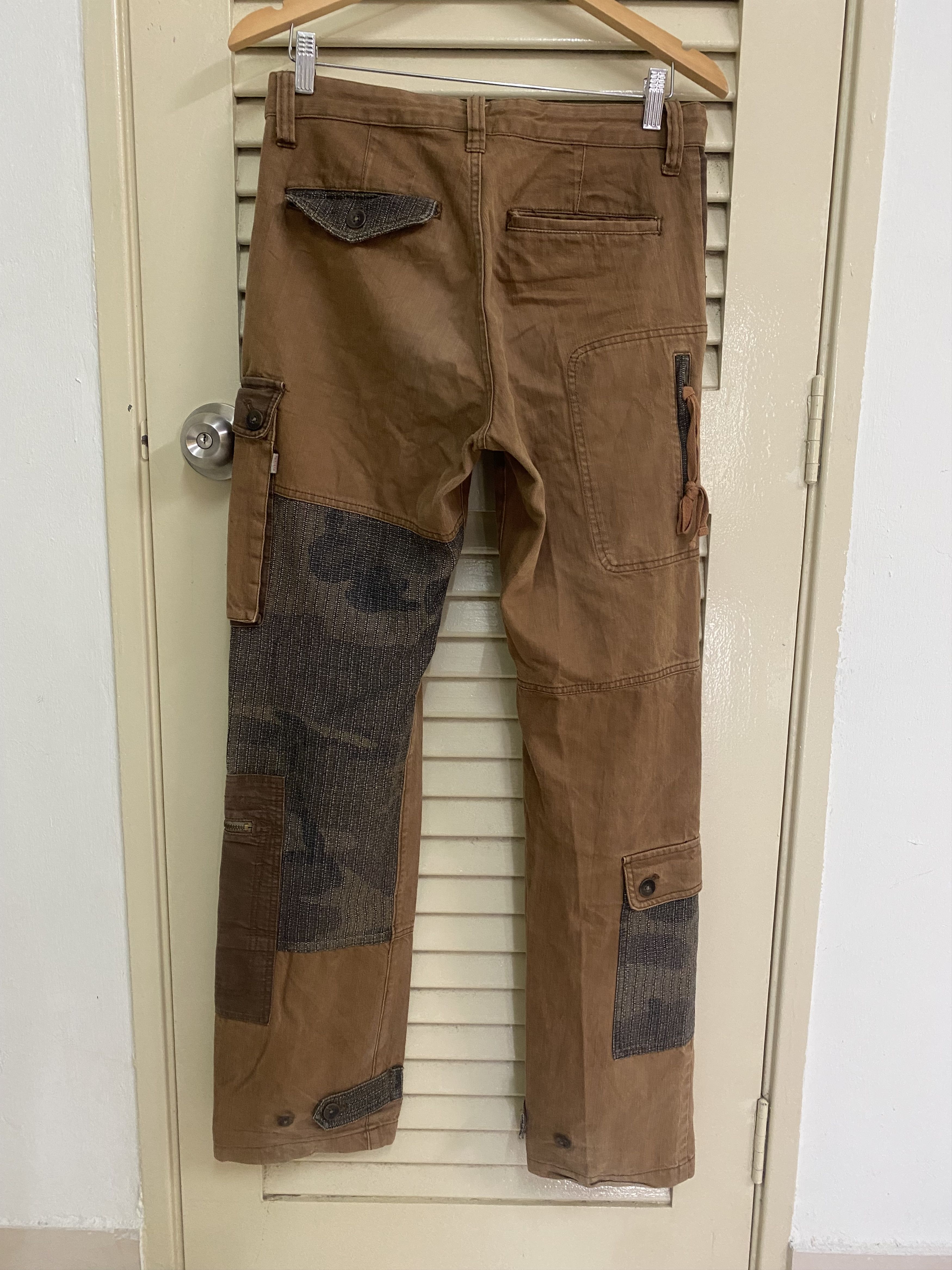 If Six Was Nine 291295 Homme Cargo Multipocket Jeans Size US 31 - 2 Thumbnail
