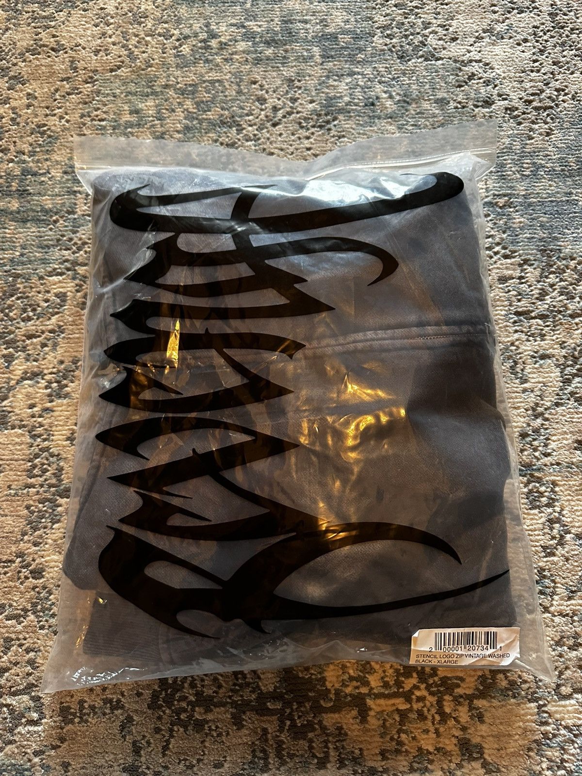 Revenge Revenge Stencil Logo Zip Vintage Washed Black - XL Size US XL / EU 56 / 4 - 2 Thumbnail