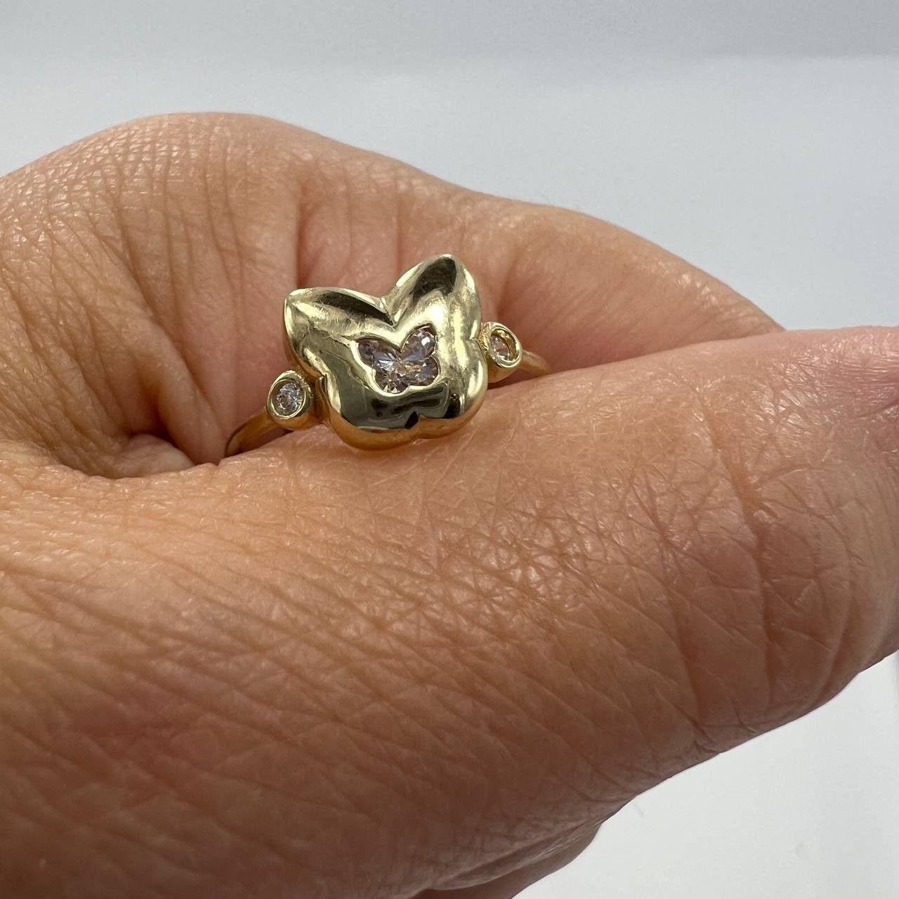 Other New 14K Solid Gold Ring Italy – Butterfly Size 7.16 1.5 Size ONE SIZE - 5 Thumbnail
