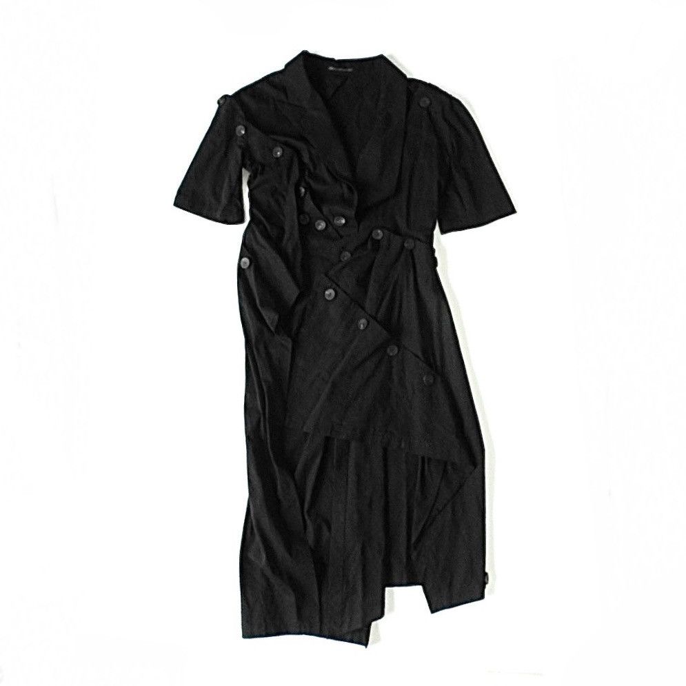 Yohji Yamamoto Yohji Yamamoto Femme SS18 Drape Button Asymmetrical Jacket Size M / US 6-8 / IT 42-44 - 1 Thumbnail