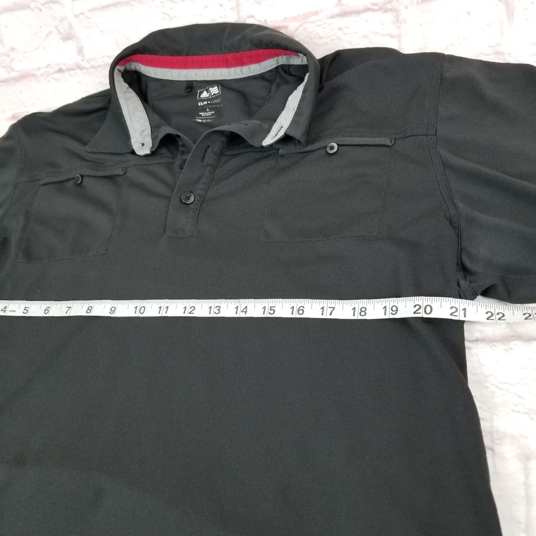 Adidas Adidas Climate Hiking Camping Fishing Shirt Mens Large Gray Short Sleeve Size US L / EU 52-54 / 3 - 5 Thumbnail