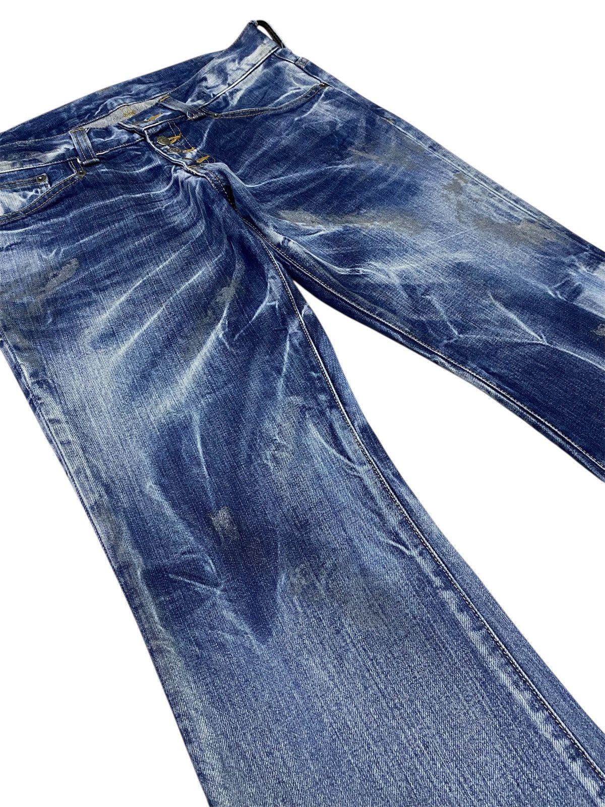 Tornado Mart 💃 Tornado Mart Flare Mudwash Whiskers Denim Pants Size US 30 / EU 46 - 5 Thumbnail