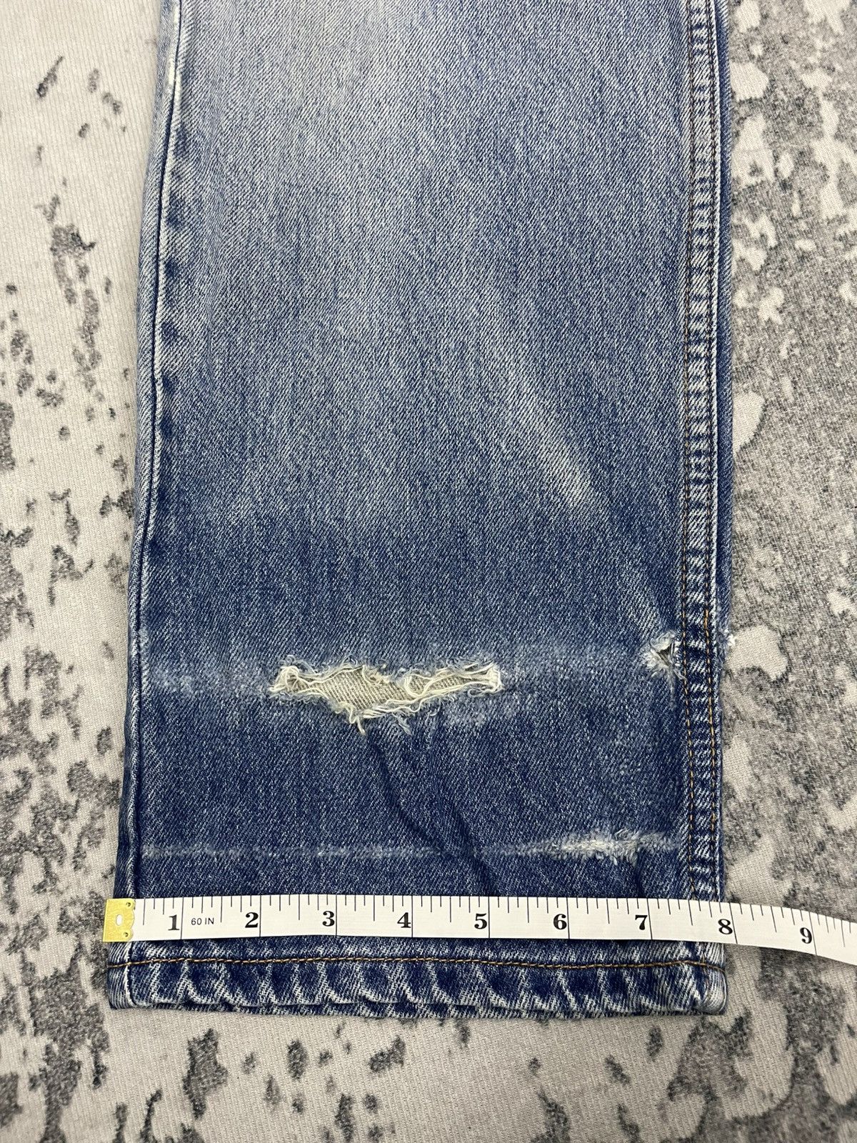 Levi's Vintage 90s Levi’s 613 Orange Tab Distressed Denim Size US 29 - 23 Thumbnail