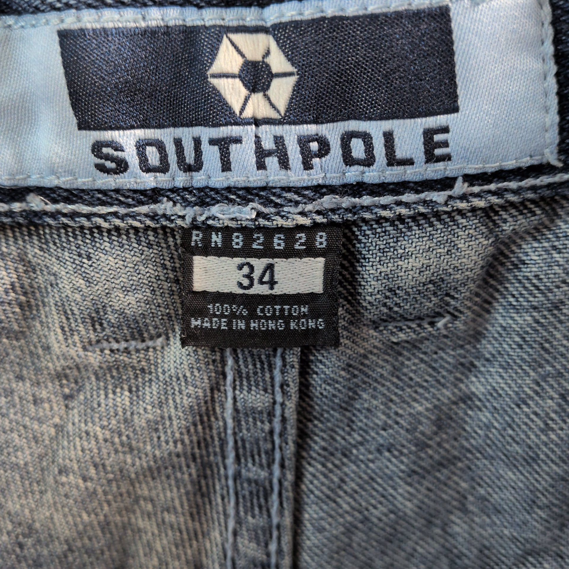 Southpole Vintage 90s Southpole Denim Baggy Jeans Size US 34 / EU 50 - 9 Thumbnail