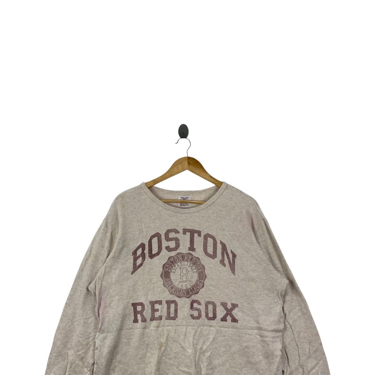 MLB MLB x BOSTON Red Sox Tee Shirt Long Sleeve Top Baseball Size US XL / EU 56 / 4 - 2 Thumbnail