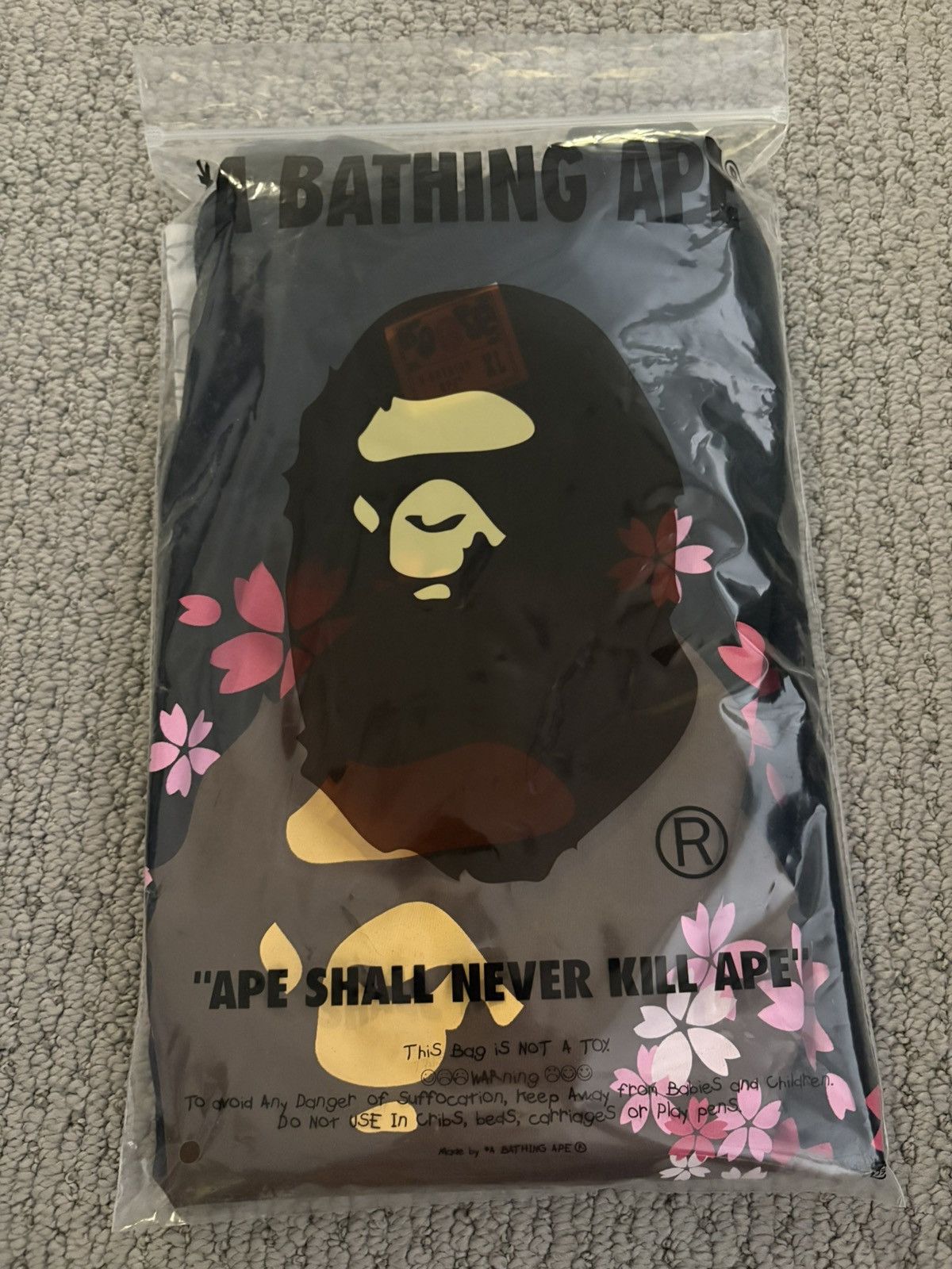 Bape Bape Sakura Ape Head Tee - Black, XL Size US XL / EU 56 / 4 - 7 Thumbnail