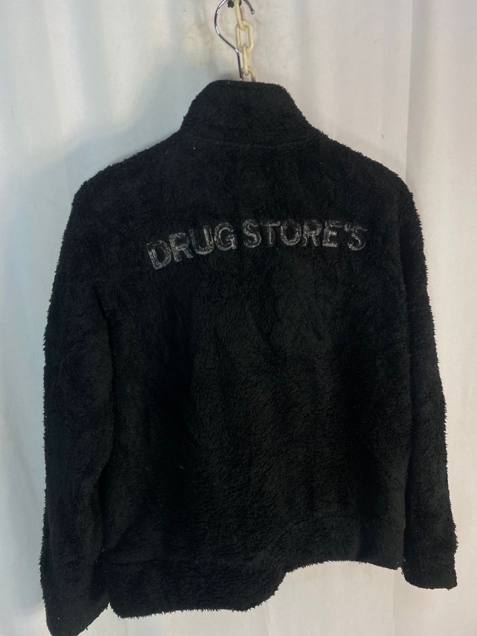 Japanese Brand Unisex 🔥Drugs store fleece zipper jacket with patches Size US M / EU 48-50 / 2 - 11 Thumbnail