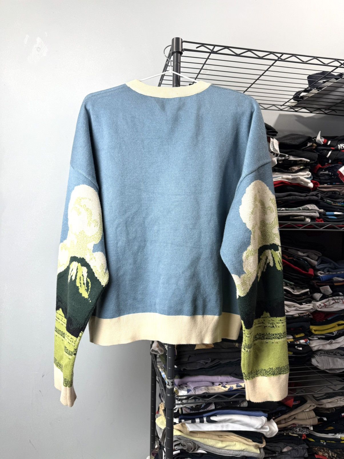 Arts & Science Vintage Full Painting All Over Sweater Car In Mountains Size US M / EU 48-50 / 2 - 5 Thumbnail