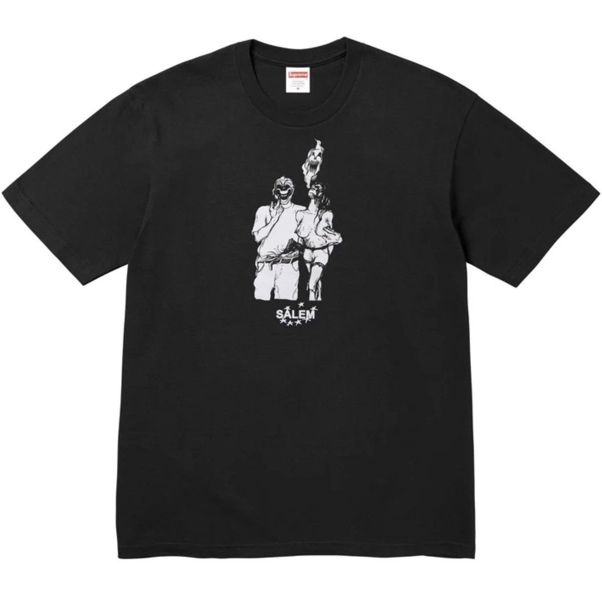 Supreme SALEM TEE - BLACK Size US M / EU 48-50 / 2 - 1 Thumbnail