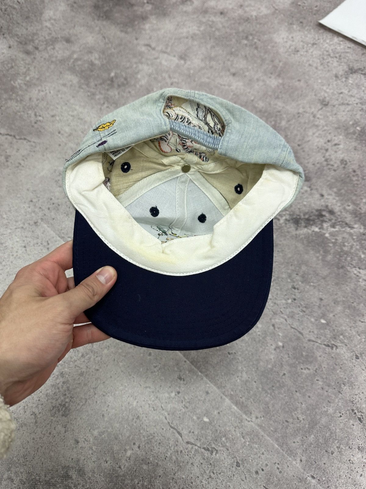 Disney Vintage 90s Disney Winnie The Pooh Jeans Cap embroidered y2k Size ONE SIZE - 8 Thumbnail