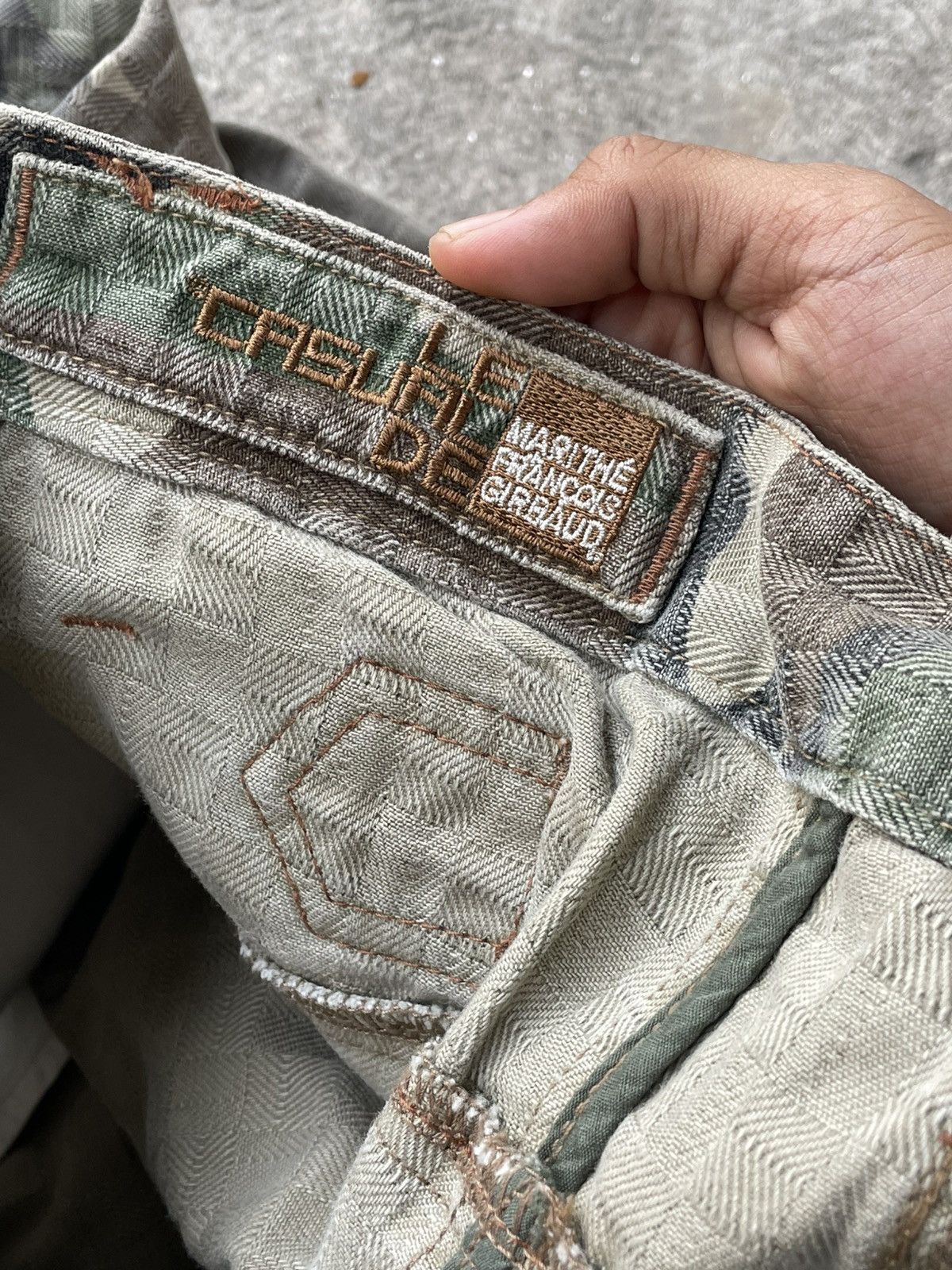 Marithe + Francois Girbaud MARITHE + FRANCOIS GIRBAUD Laced Camo Cargo Pants Size US 32 / EU 48 - 7 Thumbnail