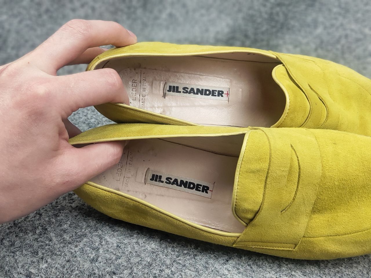 Jil Sander Jil Sander Italy Design mustard Leather suede loafers Shoes Size US 9 / IT 39 - 17 Thumbnail