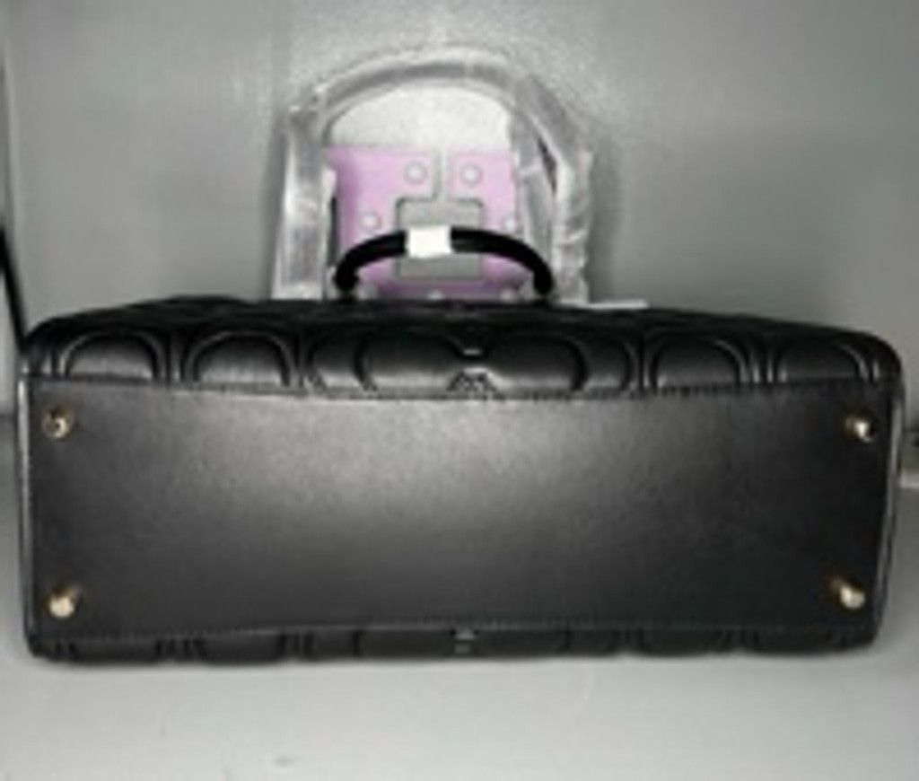 Coach Maggie Tote Bag In Signature Leather Good/Black Size ONE SIZE - 4 Thumbnail