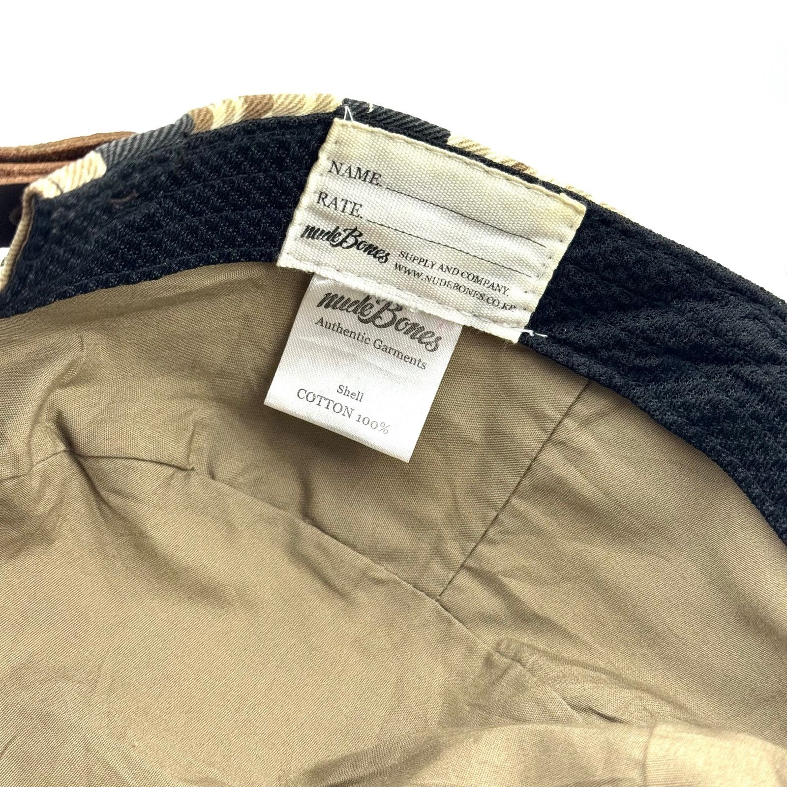 Japanese Brand nudeBones Tiger Stripe Hat Military Camo Cadet Cap Size ONE SIZE - 7 Thumbnail
