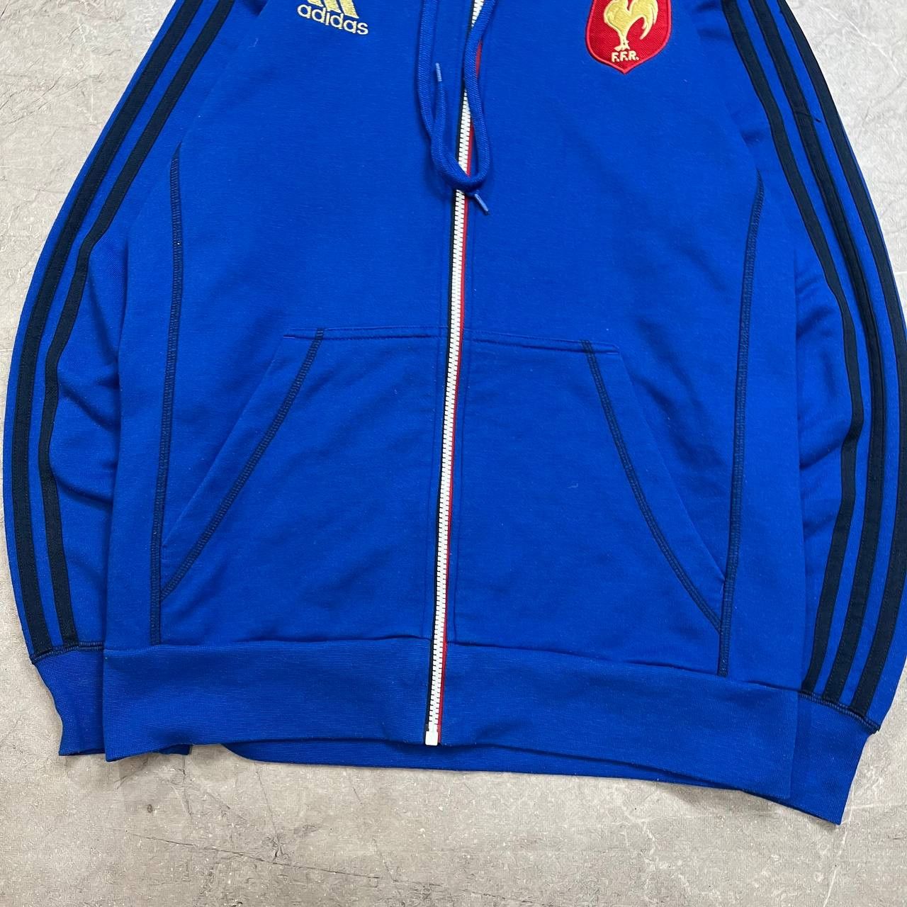 Adidas Adidas 2015/2016 France Team Rugby Zip Track Top Jacket Size US M / EU 48-50 / 2 - 4 Thumbnail