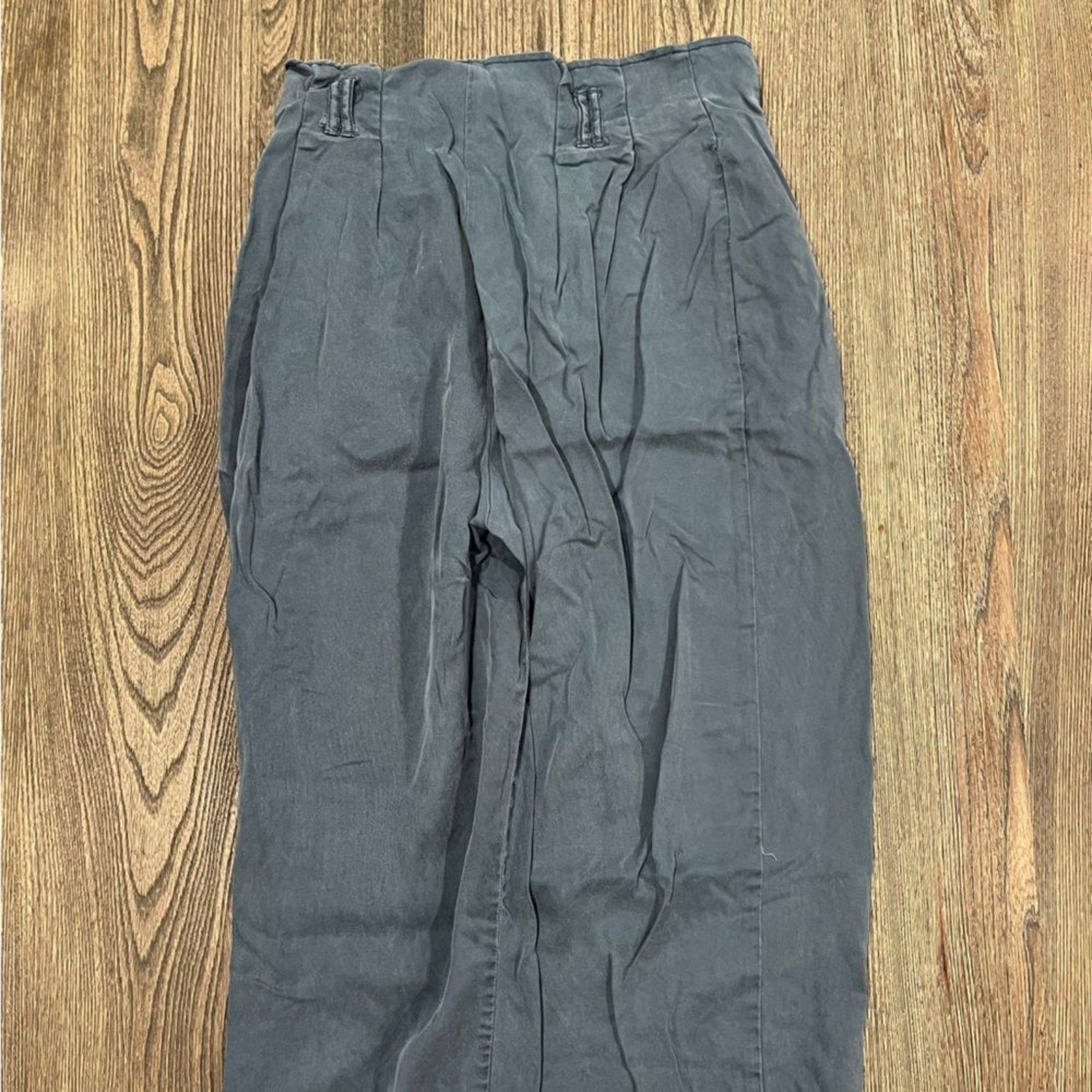 Urban Outfitters Urban Outfitters Paperbag Pants Wide Leg Blue Medium Size 29" - 11 Thumbnail