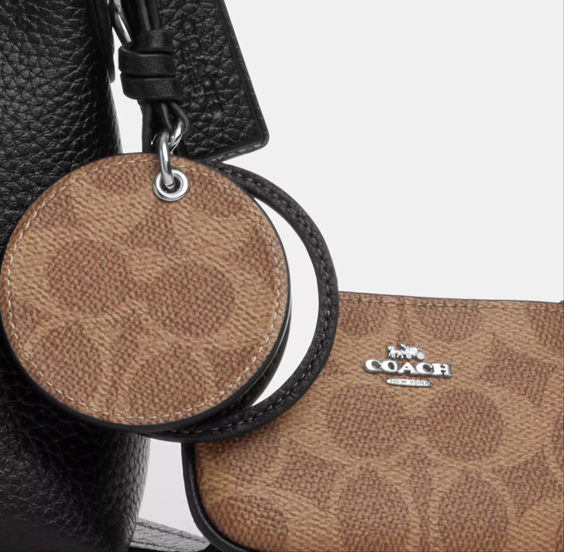 Coach Laurel Small Shoulder Bag With Mirror Charm And Pouch CBI06 Size ONE SIZE - 12 Thumbnail
