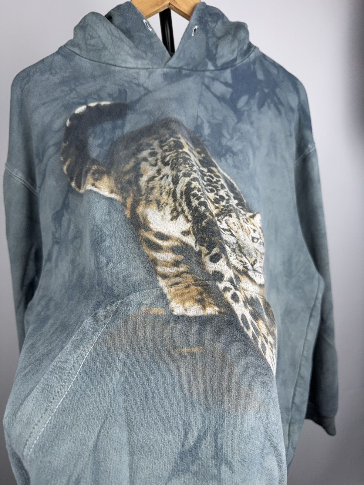 The Mountain 90s Retro Leopard Animal Graphic Tie Dye Hoodie Vintage Size US L / EU 52-54 / 3 - 4 Thumbnail