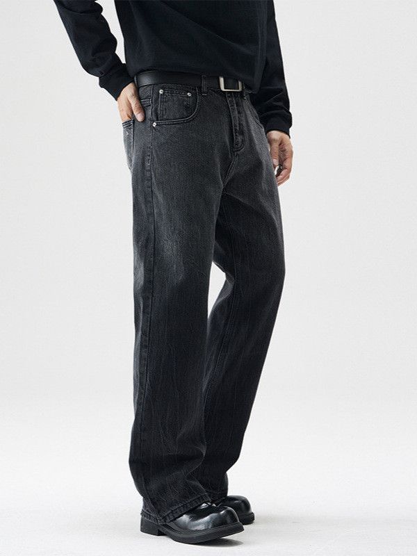 Japanese Brand American high street men's flared black gradient jeans Size US 32 / EU 48 - 3 Thumbnail
