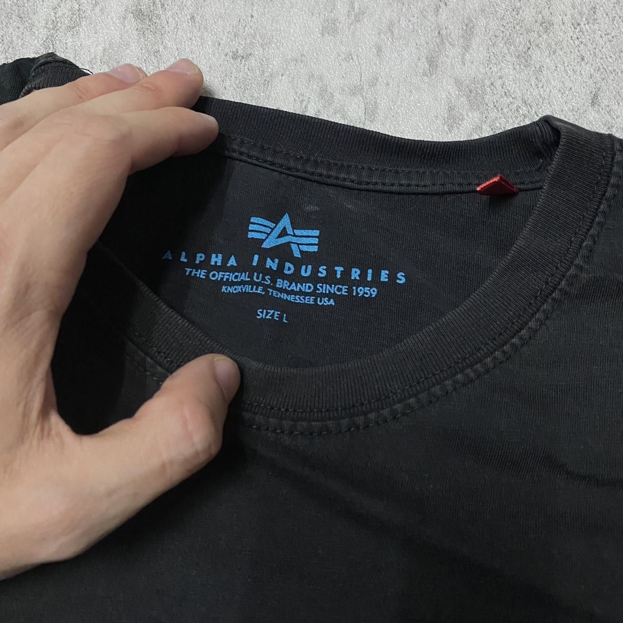 Alpha Industries Alpha Industries black and blue cotton streetwear shirt Size US L / EU 52-54 / 3 - 3 Thumbnail
