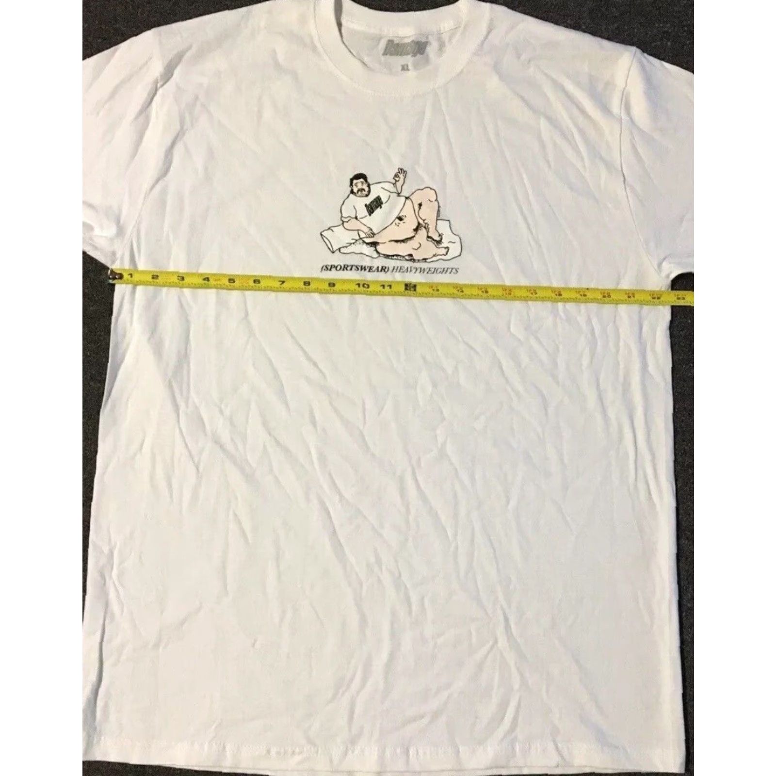 Dime VINTAGE Damage Fat Man T-Shirt XL White 90s Art Biker Grunge Hip Hop Skate Frog WKND Alltimers Y2K Humor Heavyweight Mens Size US XL / EU 56 / 4 - 5 Thumbnail
