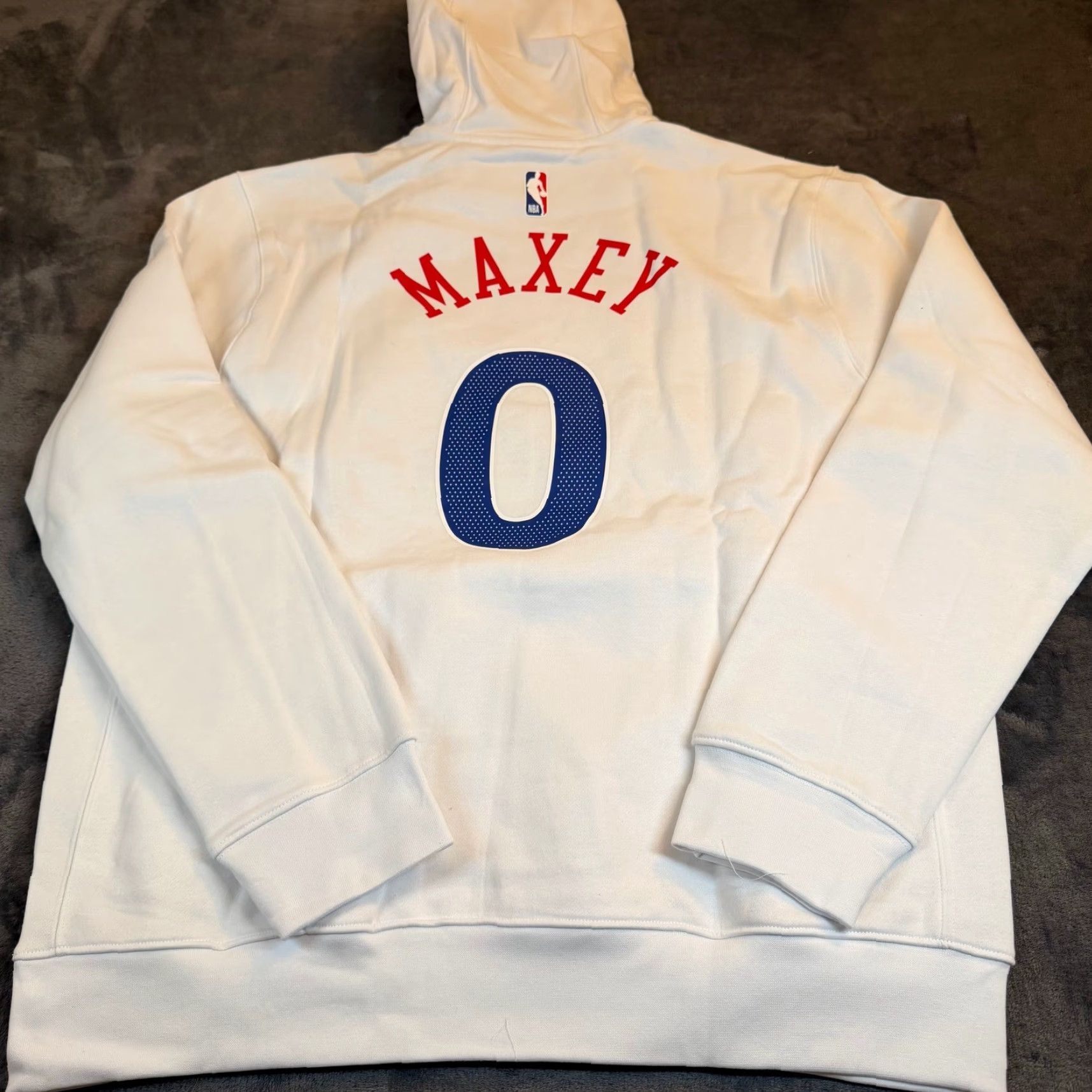 Nike Nike Philadelphia 76ers City Edition Hoodie Mens L White FZ0560-101 NWT Size US L / EU 52-54 / 3 - 4 Thumbnail