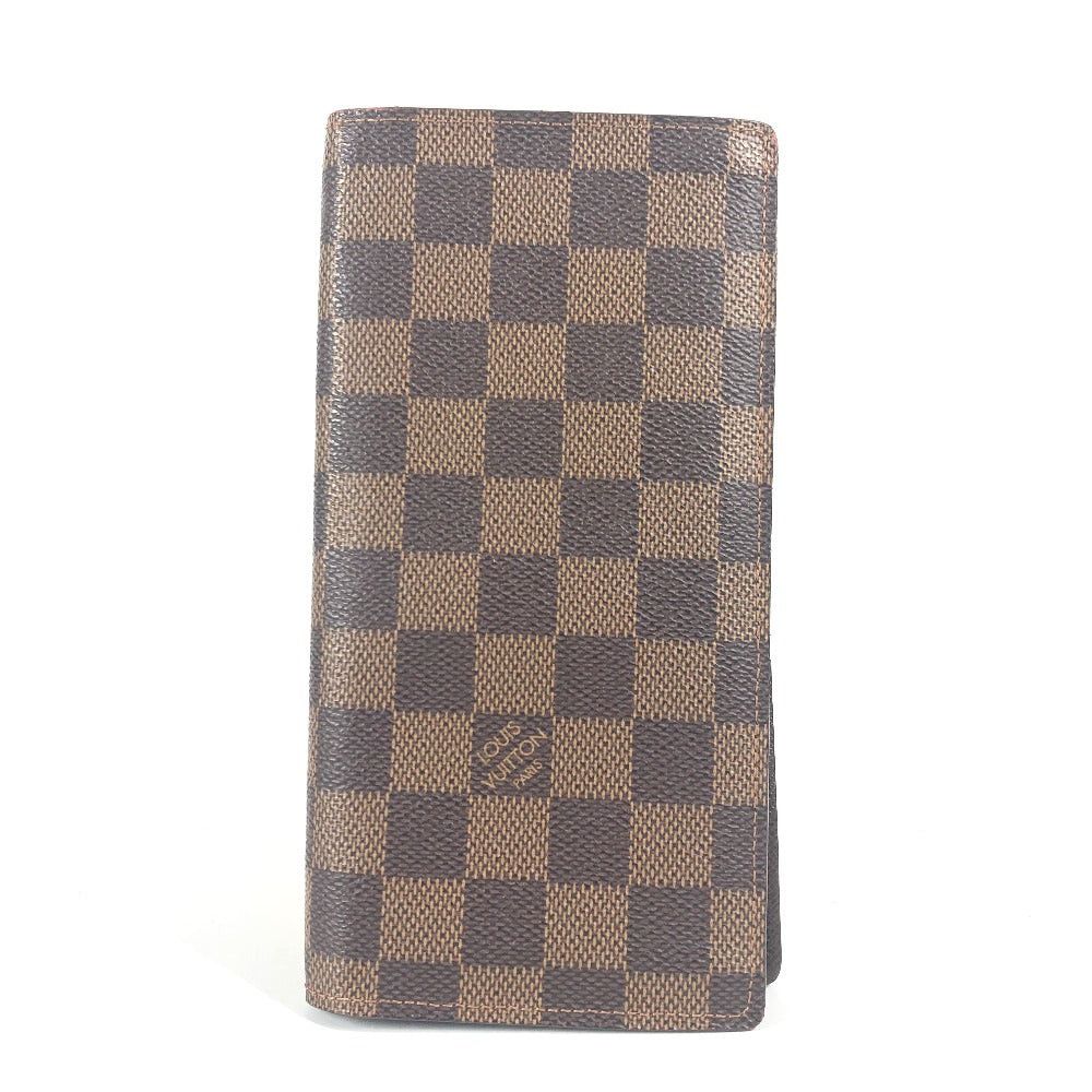 Louis Vuitton Louis Vuitton N60017 Damier Portofoil Brazza Long Wallet Canvas Unisex Ebenu. Brown Size ONE SIZE - 1 Thumbnail