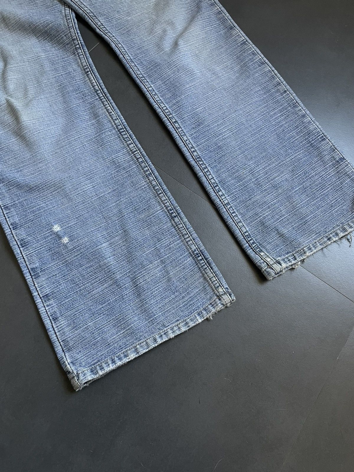 20471120 × Hysteric Glamour × Japanese Brand Rare Archive Flared Baggy Distressed Denim Cyber Skate Faded Size US 34 / EU 50 - 5 Thumbnail