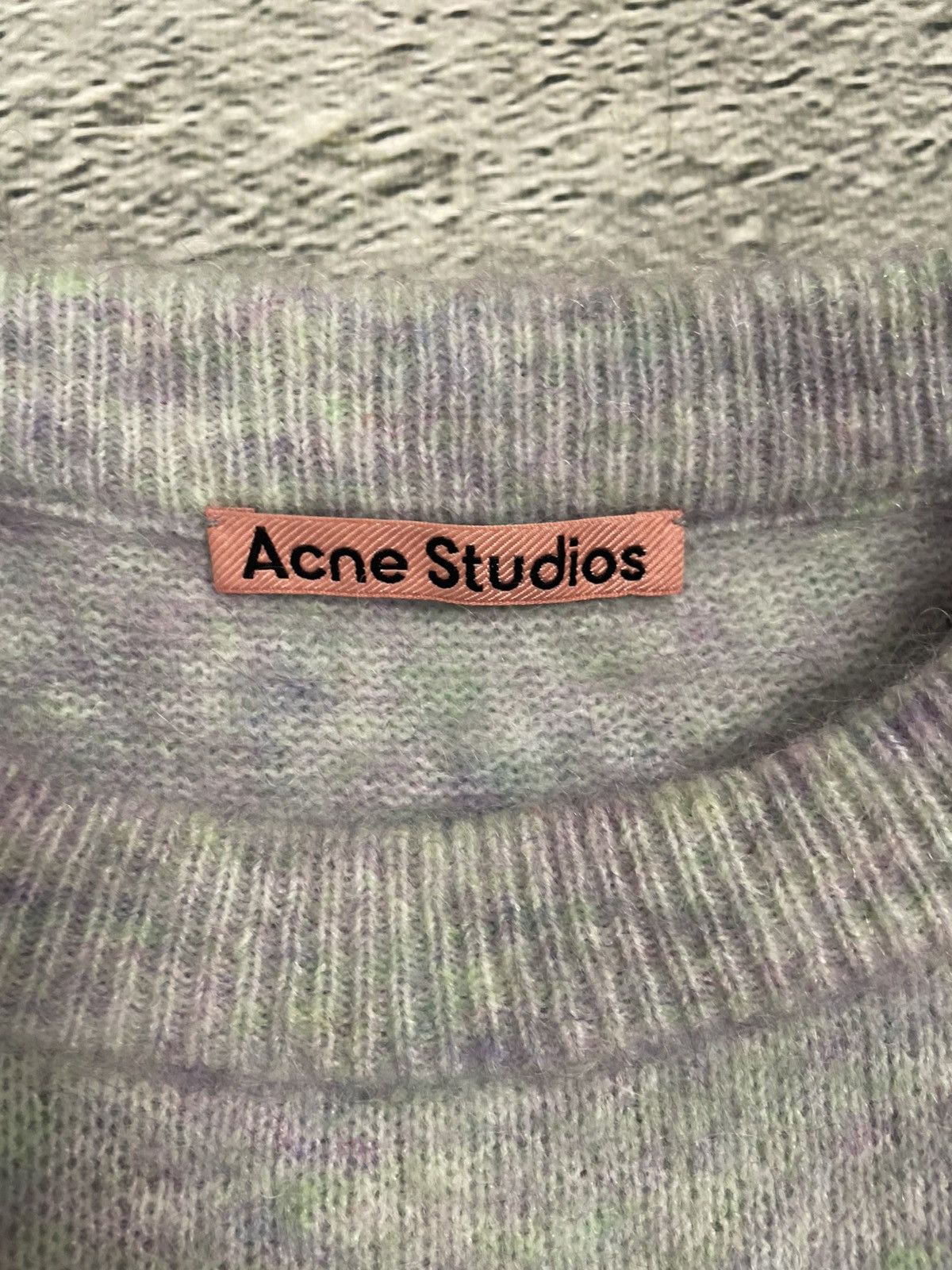 Acne Studios Acne Studios mohair sweater grey purple green Size US S / EU 44-46 / 1 - 2 Thumbnail
