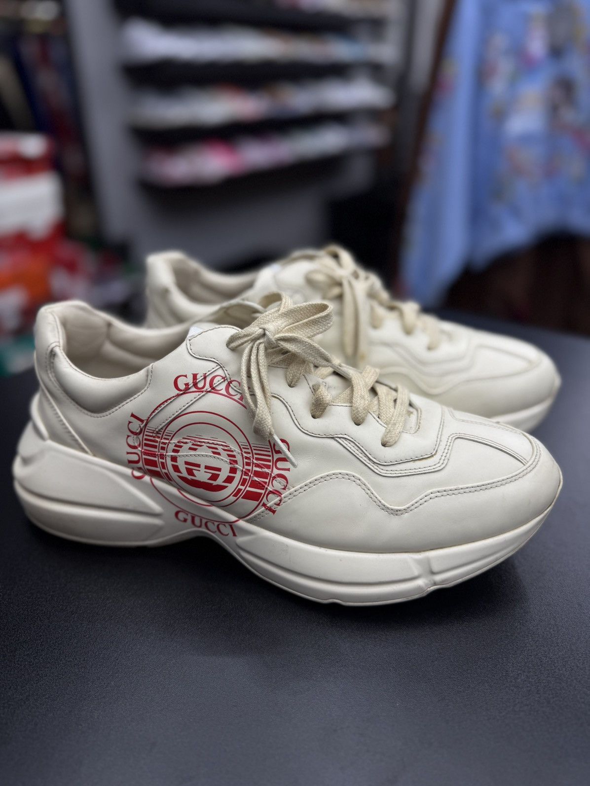 Gucci Gucci Rhyton Sneakers Size 11.5G/12US Size US 12 / EU 45 - 3 Thumbnail