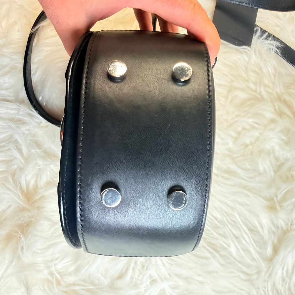 Alexander Wang Alexander Wang Mini Lia Saddle Bag - Snakeskin & Rhodium Size ONE SIZE - 7 Thumbnail