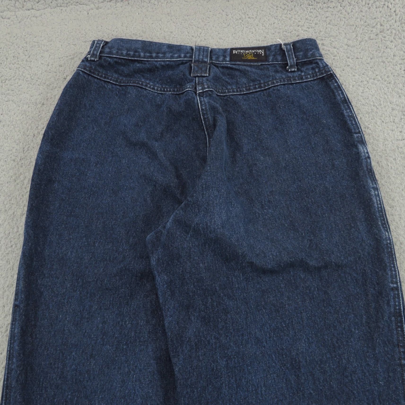 Vintage VINTAGE Rocky Mountain Jeans Womens 28x36/32x13 Blue BareBack Western Riding Denim Jeans Shirt? Size 34" / US 12 / IT 48 - 3 Thumbnail