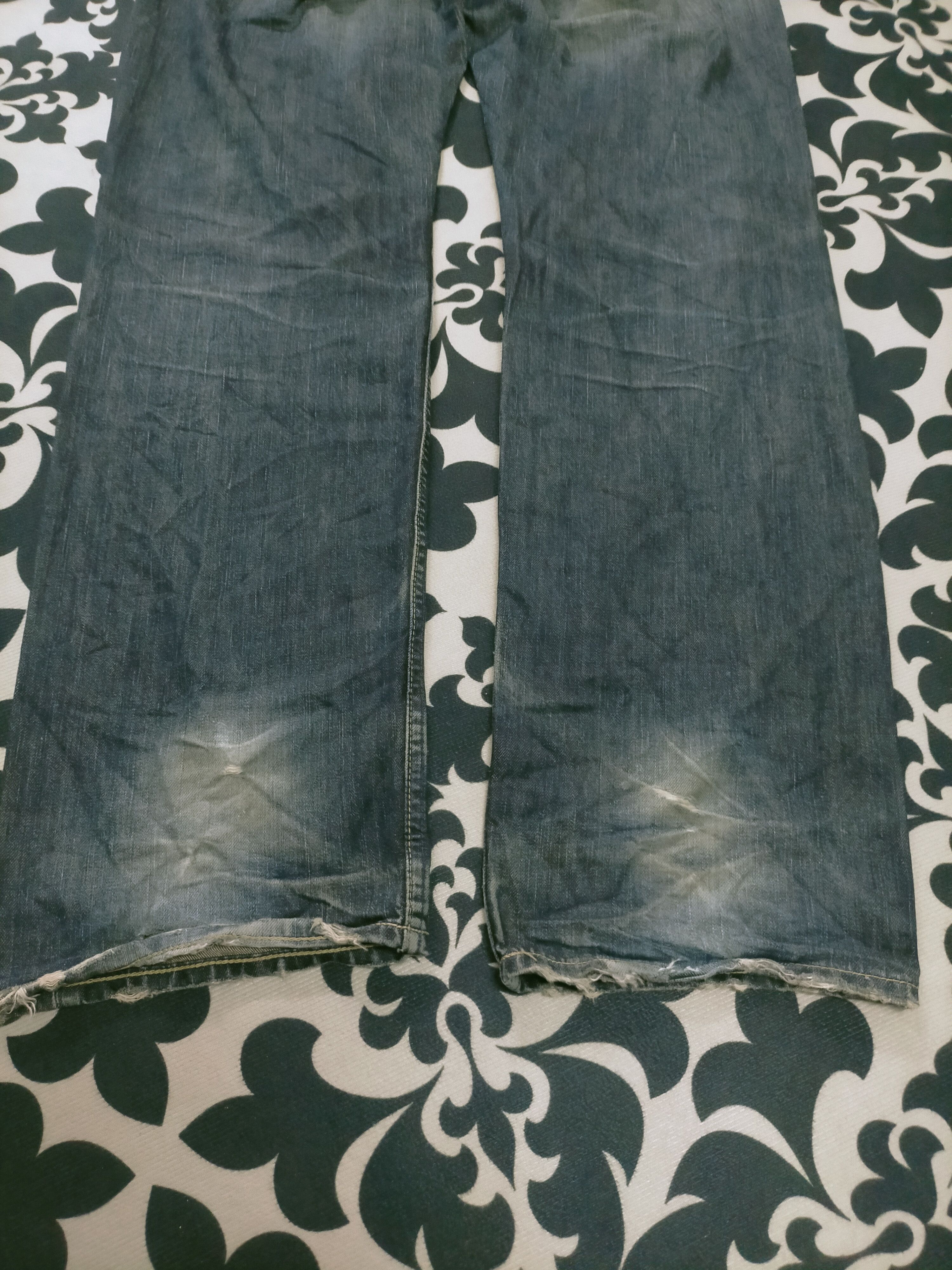 Levi's 🔥 Vintage 🔥 Levis 503 Mudwash Distressed Loose Fit Jeans Size US 34 / EU 50 - 11 Thumbnail