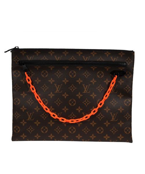 Louis Vuitton Virgil Solar Ray Pouch Orange Brown Canvas Monogram Size ONE SIZE - 1 Thumbnail