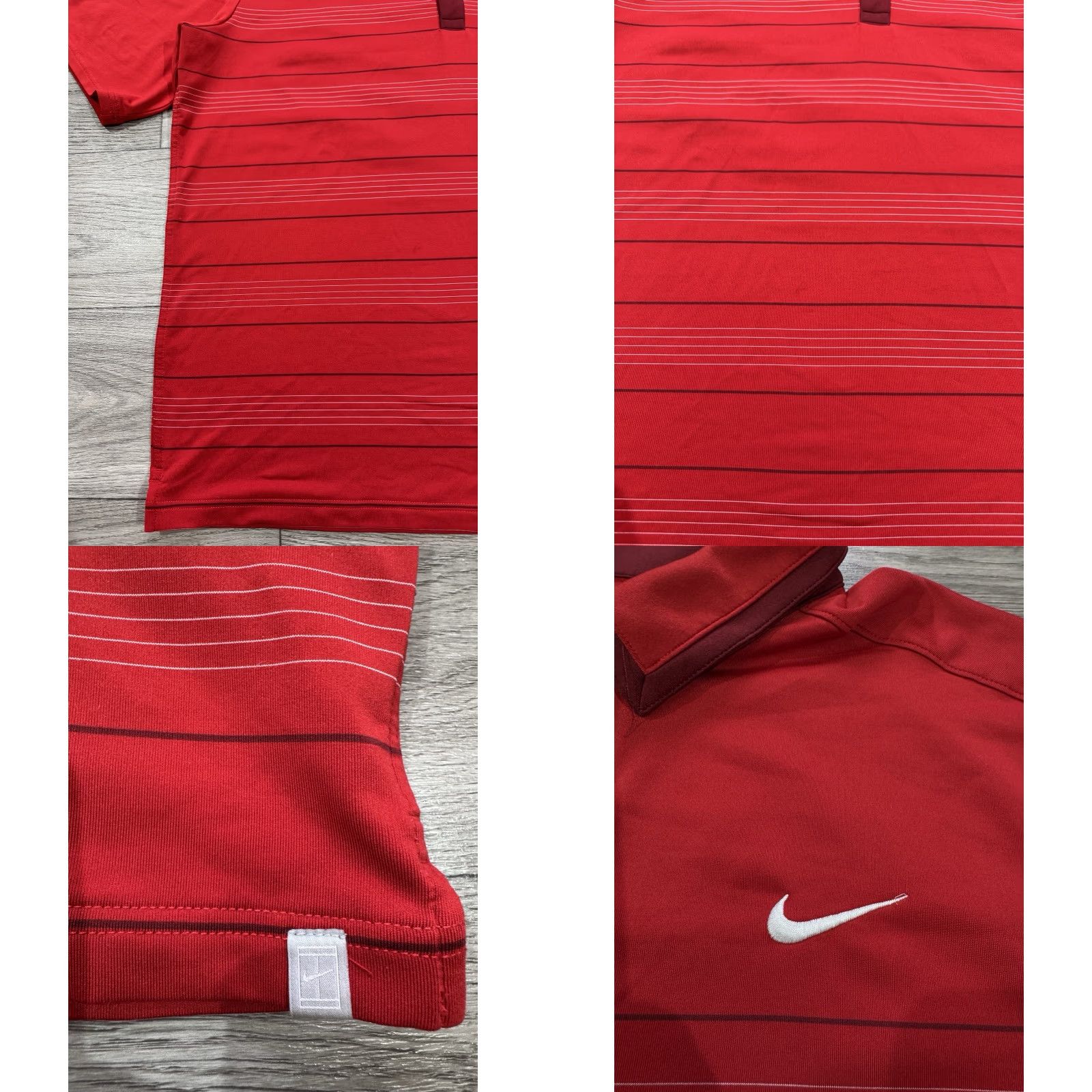 Nike Roger Federer RF 2011 French Open Red Polo Shirt XL Nike 405991-611 Men Shirt Red 2010s Mens Size US XL / EU 56 / 4 - 8 Thumbnail