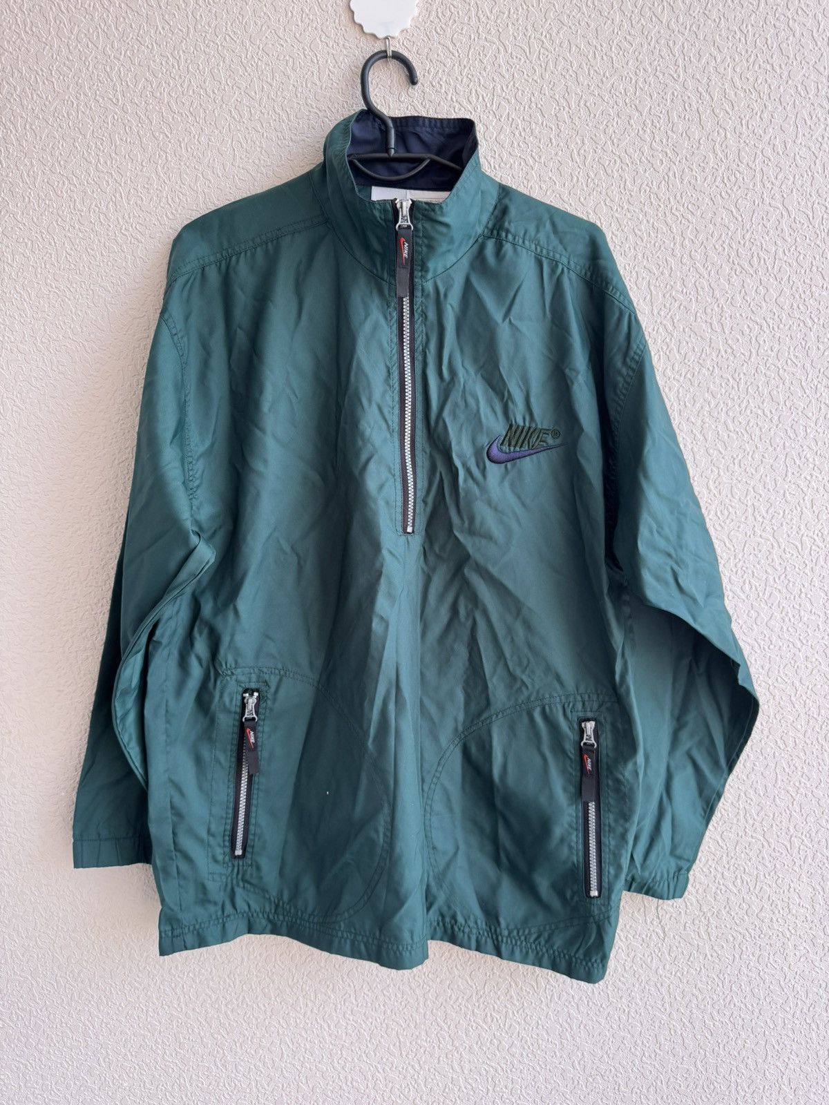 Nike Vintage Nike Anorak Light Jacket 1/3 Streetwear boxy Size US S / EU 44-46 / 1 - 1 Thumbnail