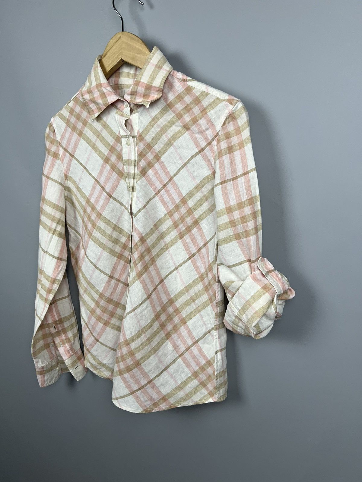 Burberry Burberry London linen Nova Check Long Sleeve Shirt button up Size M / US 6-8 / IT 42-44 - 11 Thumbnail