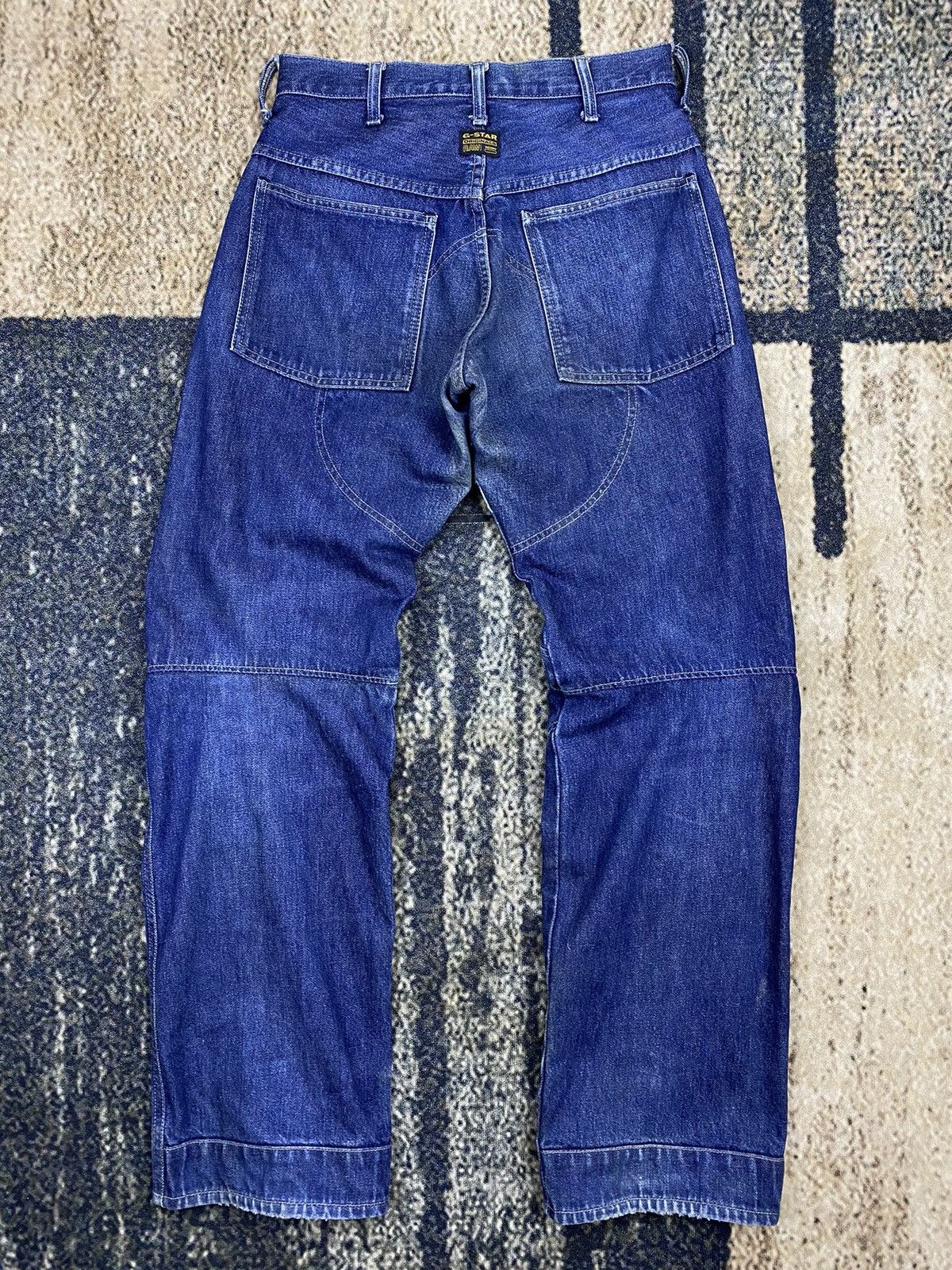 G-Star G-Star Raw Denim Biker Double Knees Jeans Size US 28 / EU 44 - 2 Thumbnail