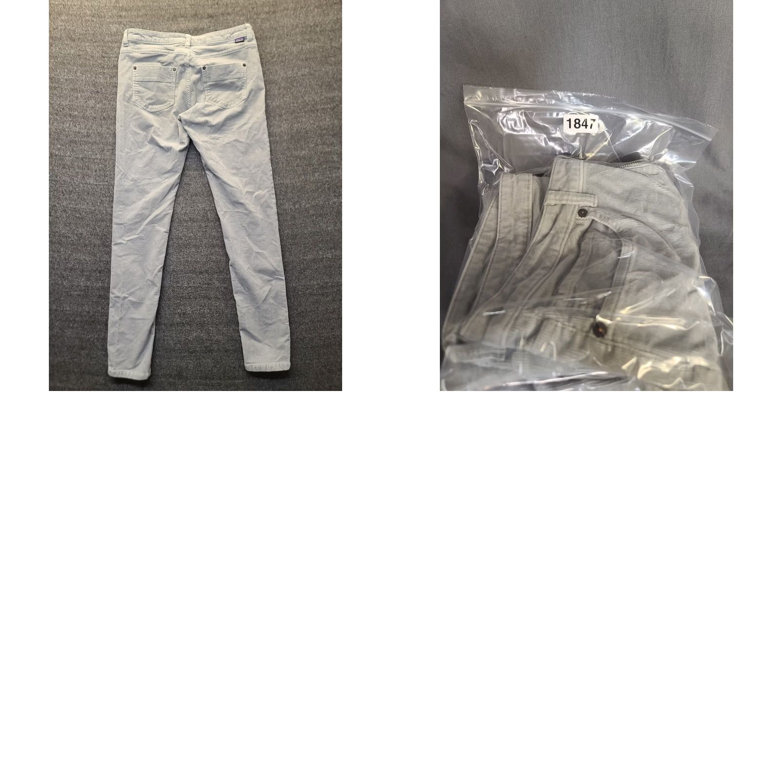 Patagonia Patagonia Pants Womens 29x31 Corduroy Slim Fit Mid Rise Everyday Gray Cotton Spandex Size 29" - 9 Thumbnail