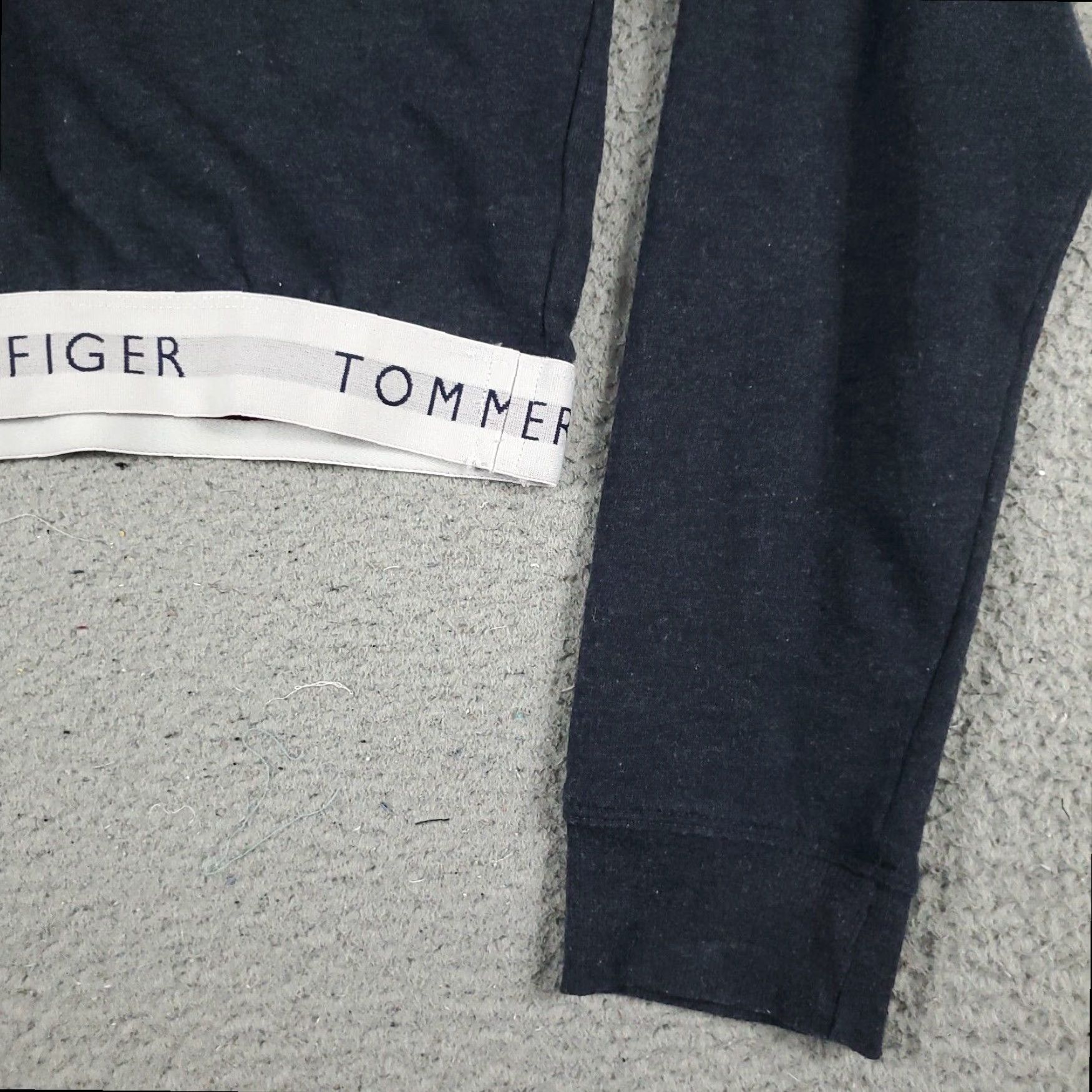 Tommy Hilfiger Tommy Hilfiger Womens Medium Blue Crop Top Pullover Hoodie Sweatshirt Size M / US 6-8 / IT 42-44 - 4 Thumbnail