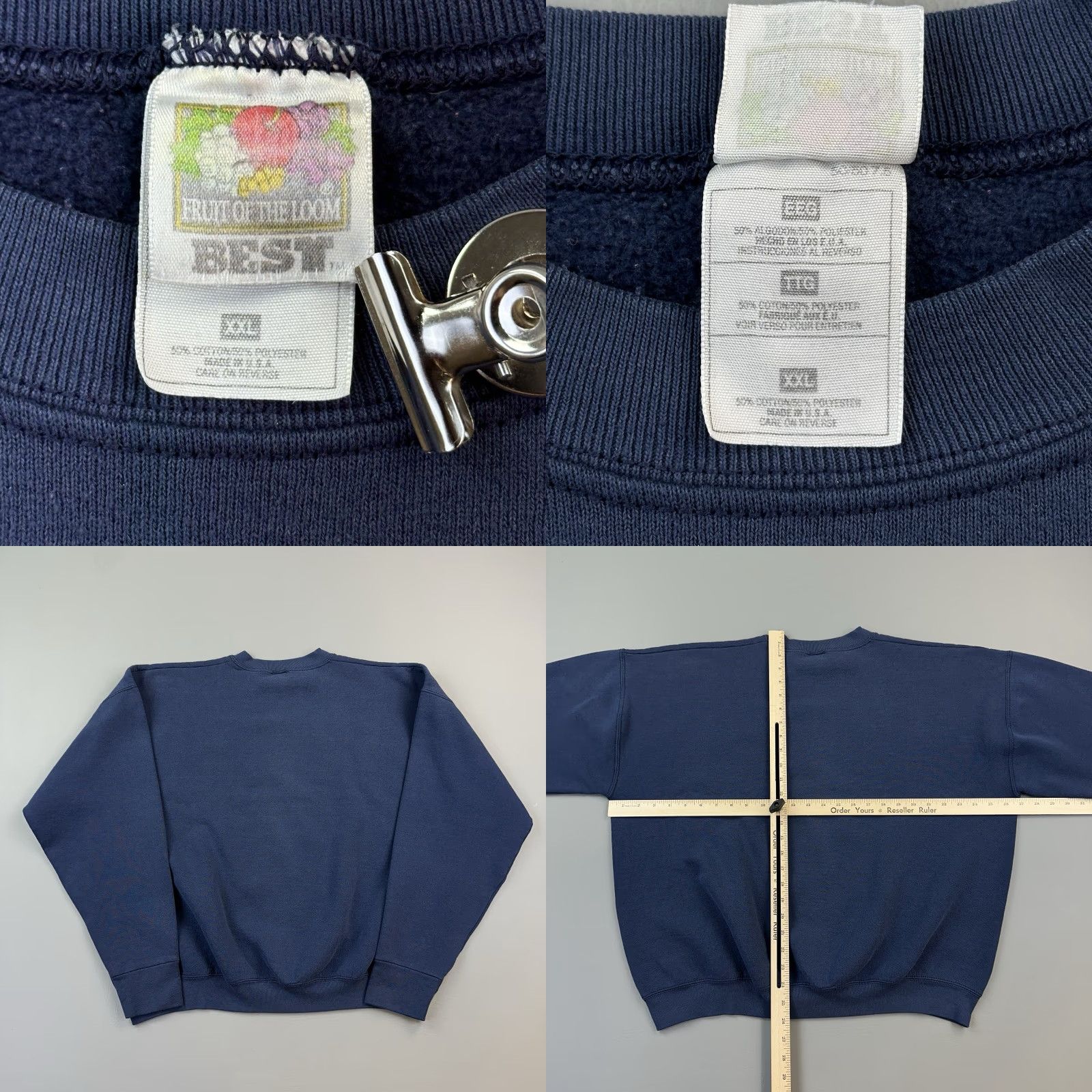 Fruit Of The Loom VINTAGE Fruit of the Loom Sweatshirt Mens 2XL Charleston SC Pullover USA Made Size US XXL / EU 58 / 5 - 8 Thumbnail