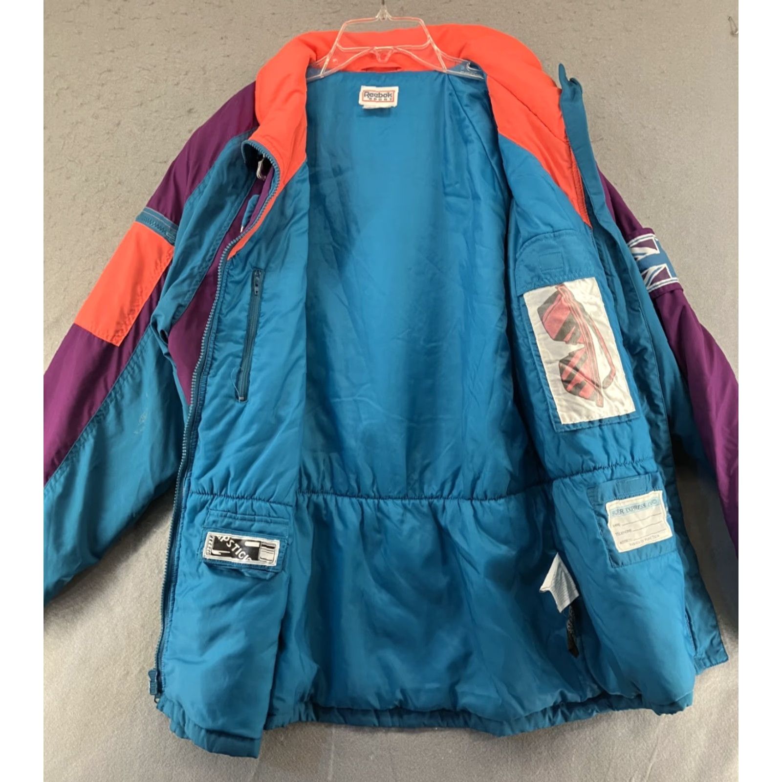 Reebok Reebok Jacket Multicolor Puffer Womens M Sports Logo Full Zip Insulated Winter Casual Ski Weather 90s? Size M / US 6-8 / IT 42-44 - 2 Thumbnail
