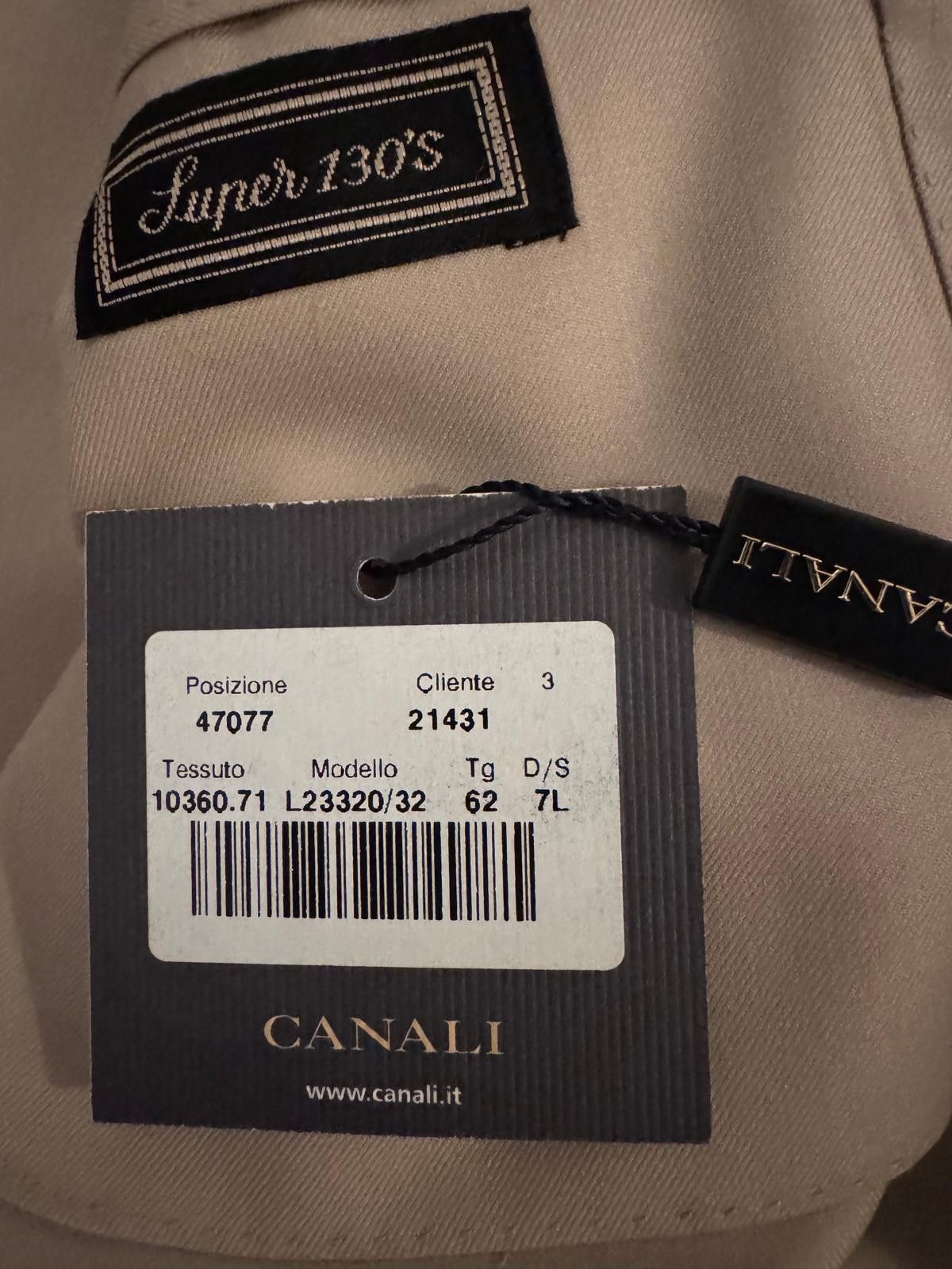 Canali Canali suit super 130's 62L Size 54L - 4 Thumbnail