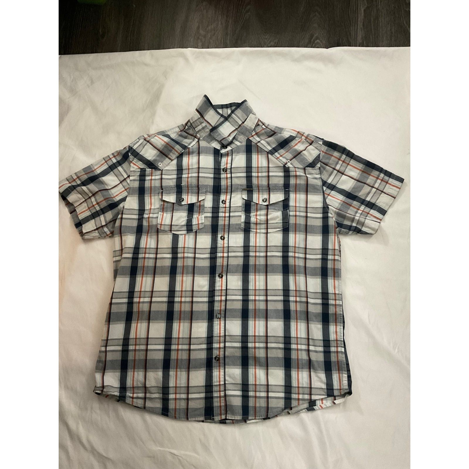 Ecko Unltd. Ecko Button Down Plaid Strped Polo Shirt M Academia Size US M / EU 48-50 / 2 - 3 Thumbnail