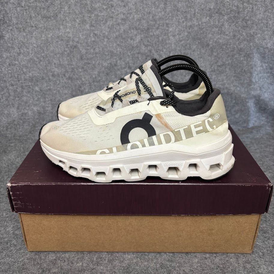 On On Cloudmonster Undyed White Running Shoes Womens Size 9 US Size US 9 / IT 39 - 6 Thumbnail